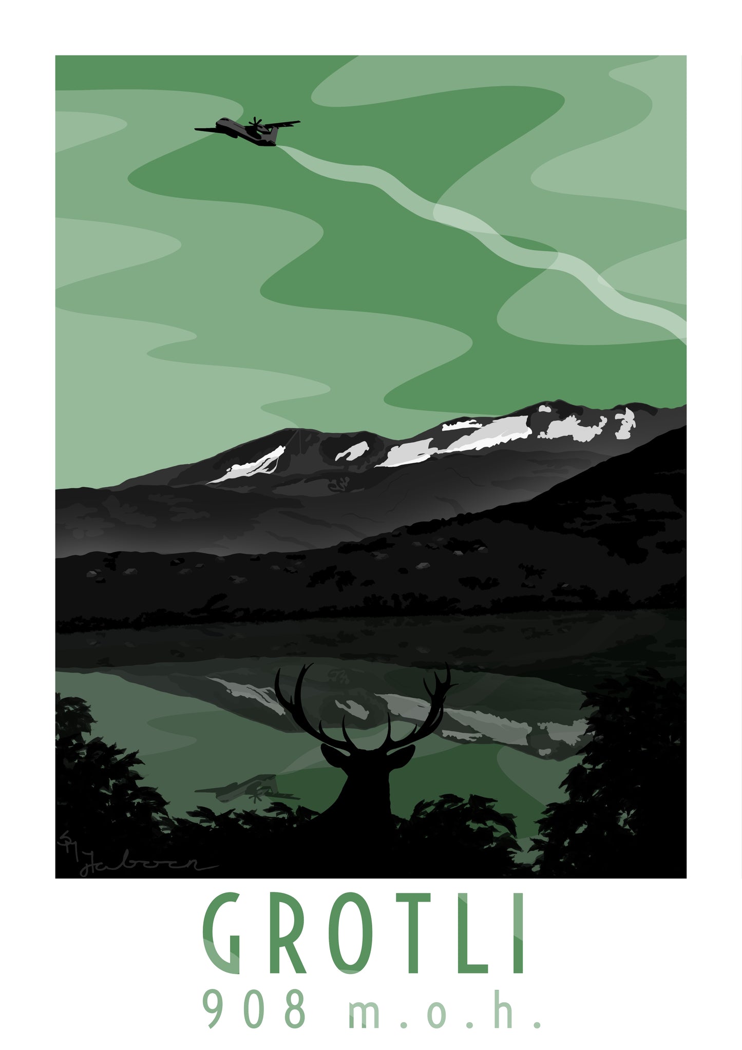 Grotli, plakat, 1. gen