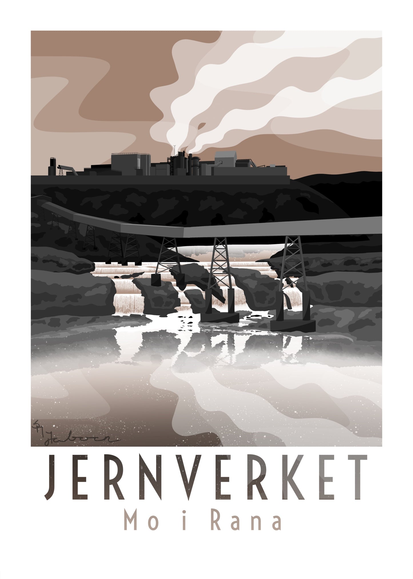 Jernverket, Mo i Rana, plakat