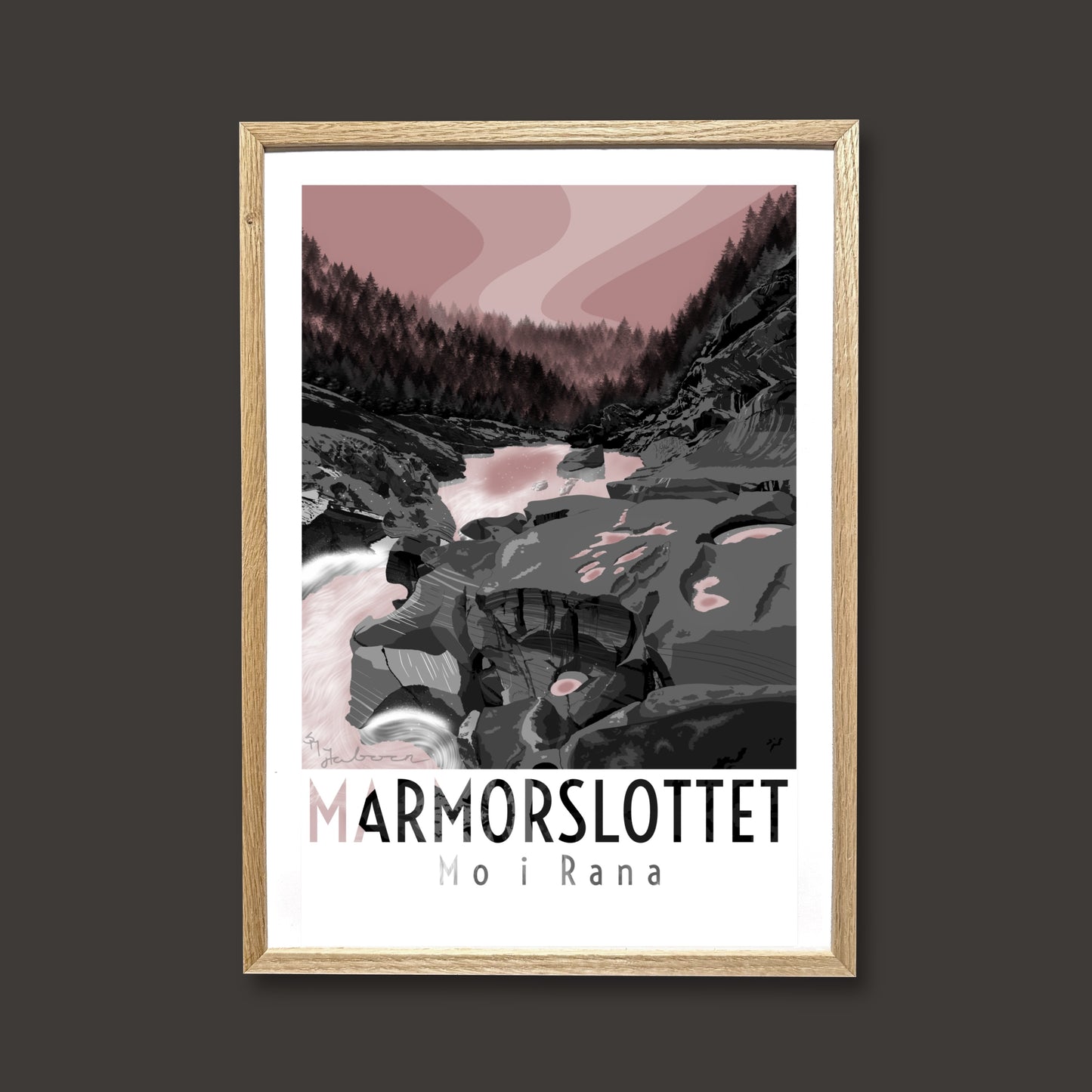 Marmorslottet, Mo i Rana, plakat