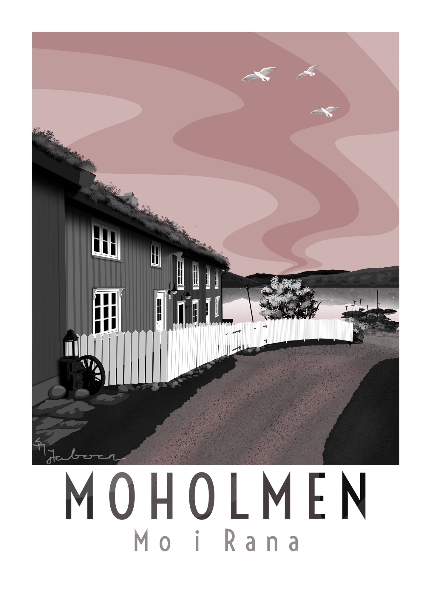 Moholmen, Mo i Rana, plakat