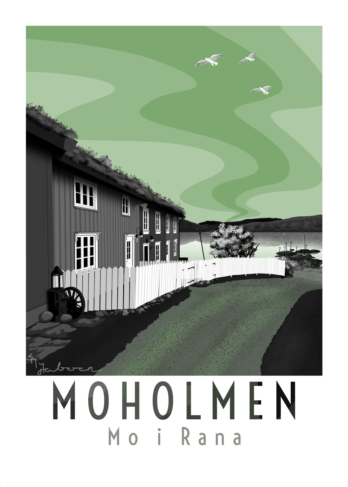 Moholmen, Mo i Rana, plakat