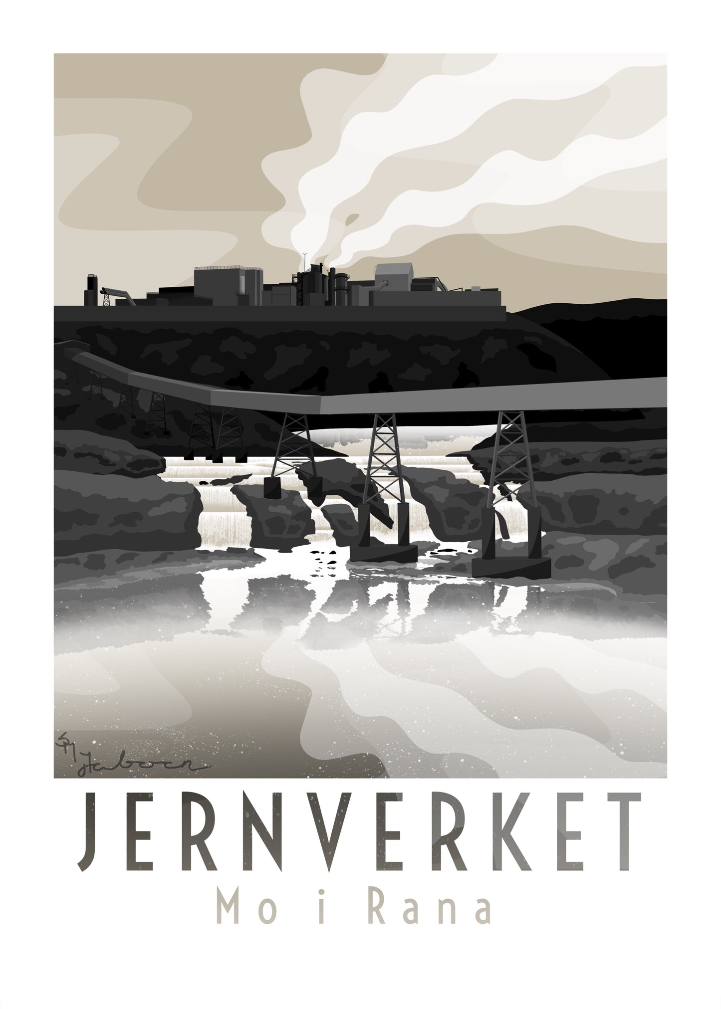 Jernverket, Mo i Rana, plakat