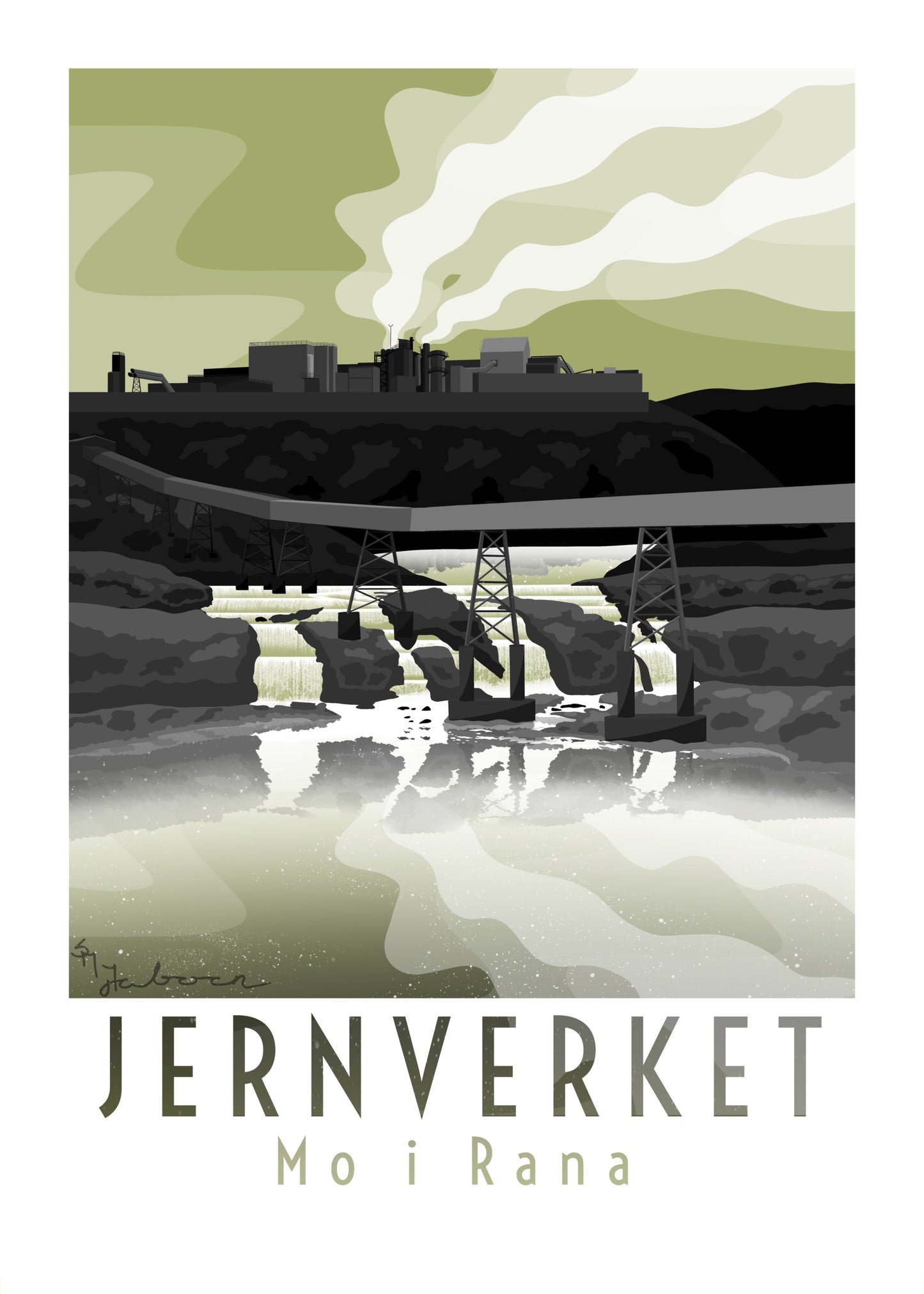 Jernverket, Mo i Rana, plakat