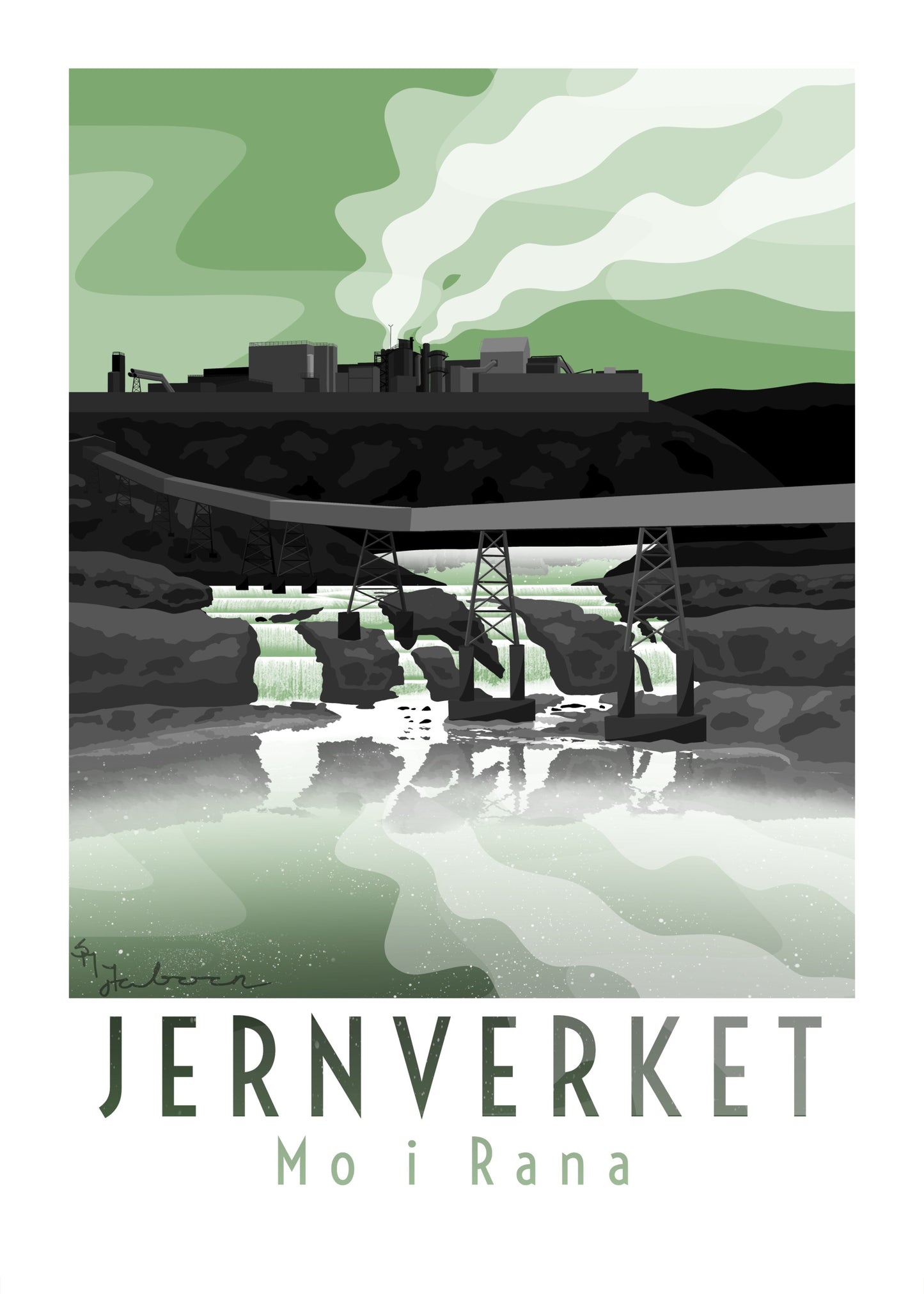 Jernverket, Mo i Rana, plakat