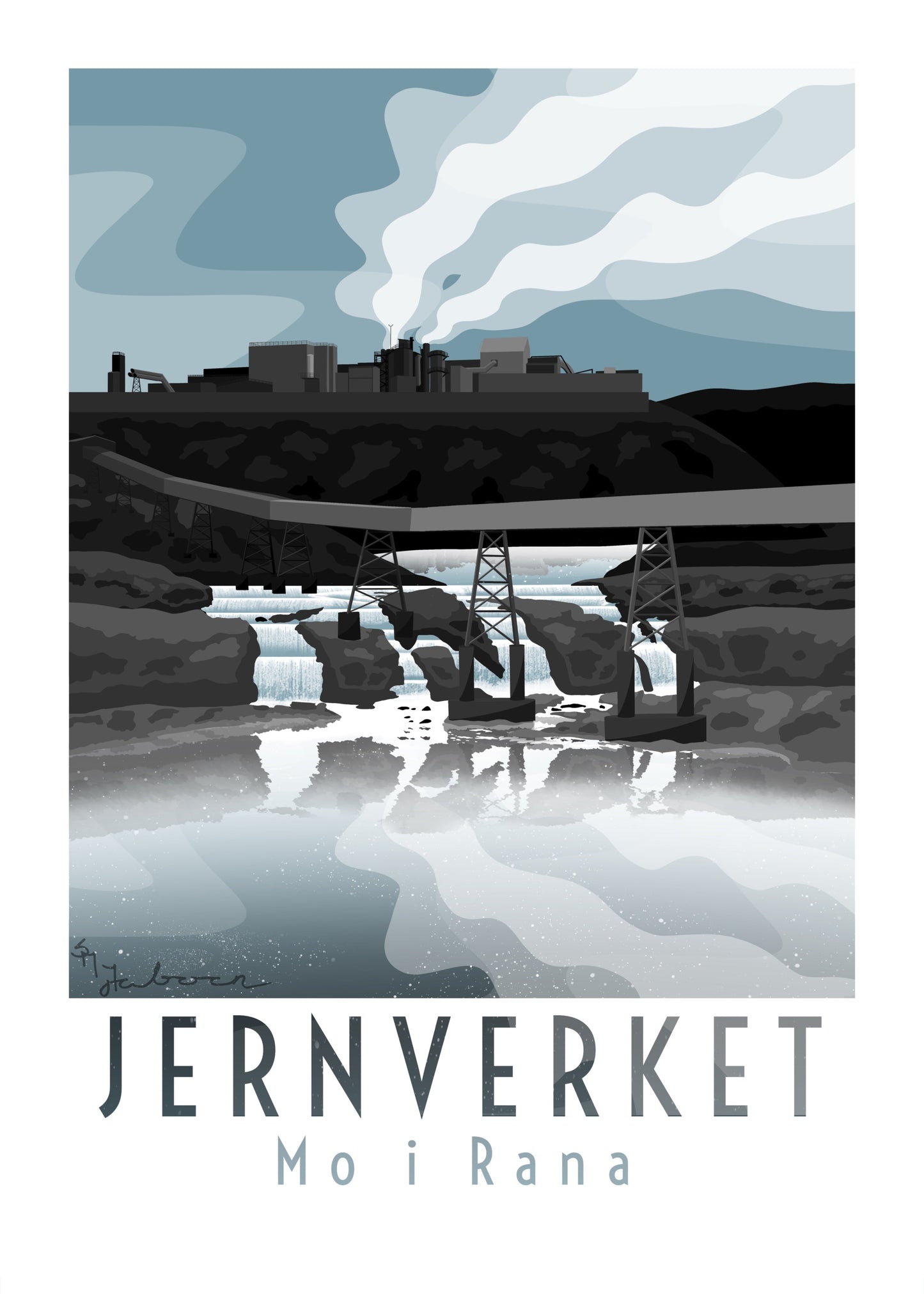 Jernverket, Mo i Rana, plakat