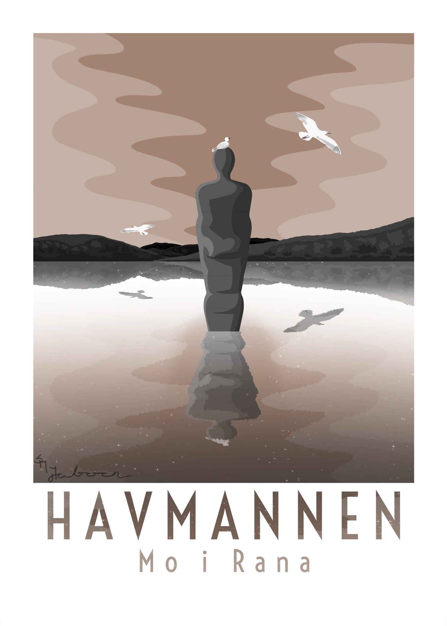 Havmannen, Mo i Rana, plakat