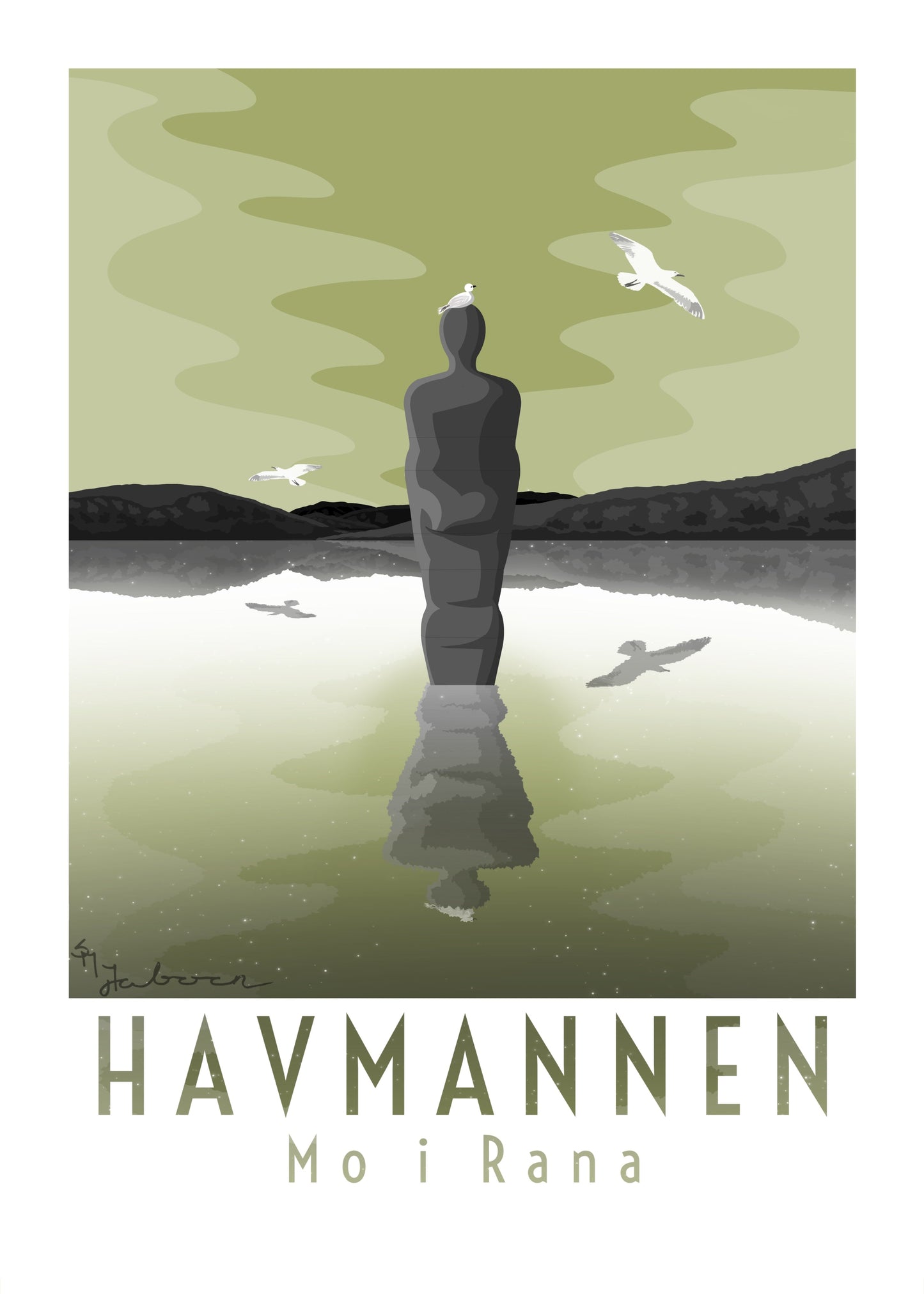 Havmannen, Mo i Rana, plakat