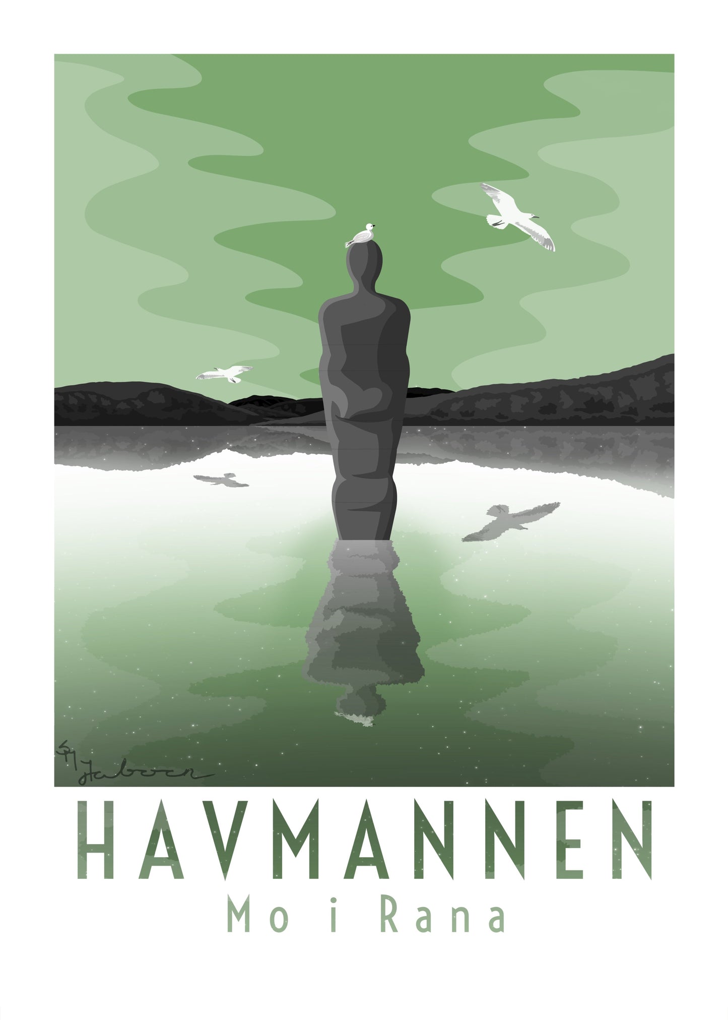 Havmannen, Mo i Rana, plakat