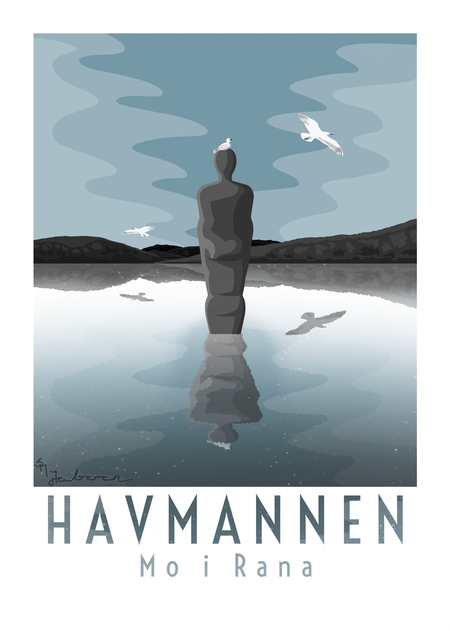 Havmannen, Mo i Rana, plakat