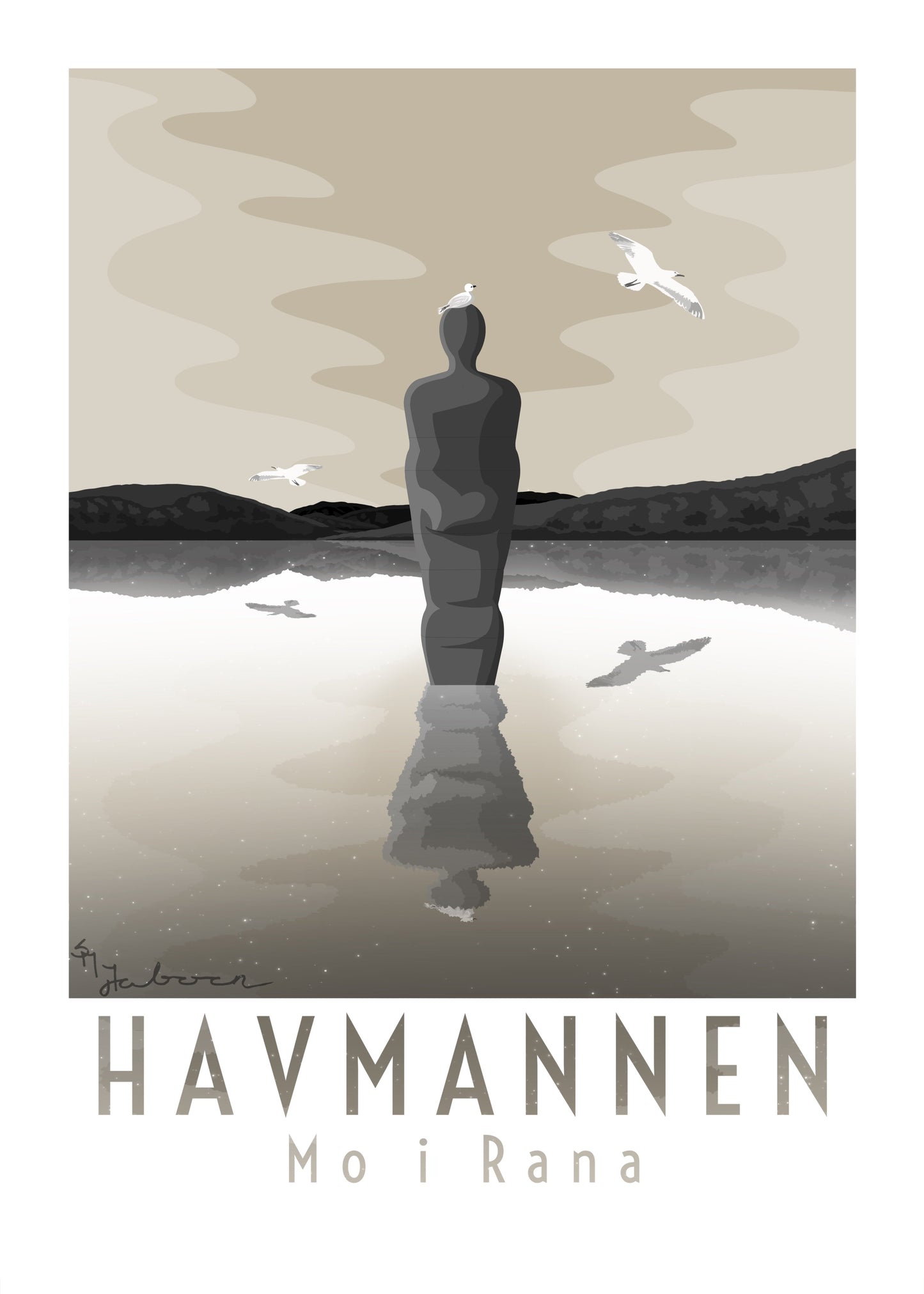 Havmannen, Mo i Rana, plakat