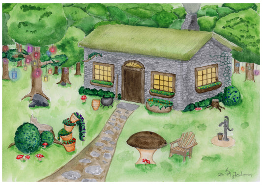 Hytta i Skogen, kunsttrykk