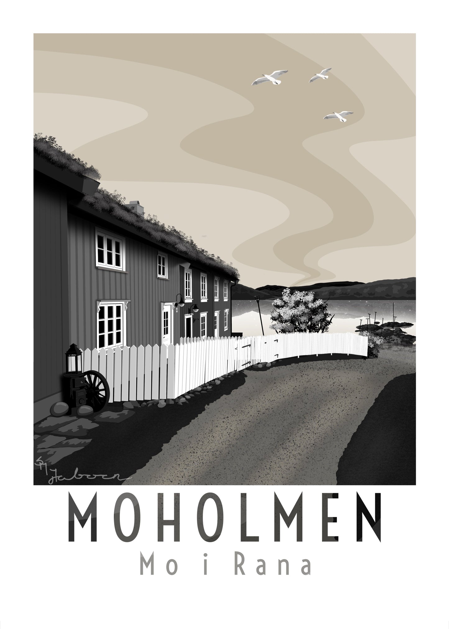 Moholmen, Mo i Rana, plakat