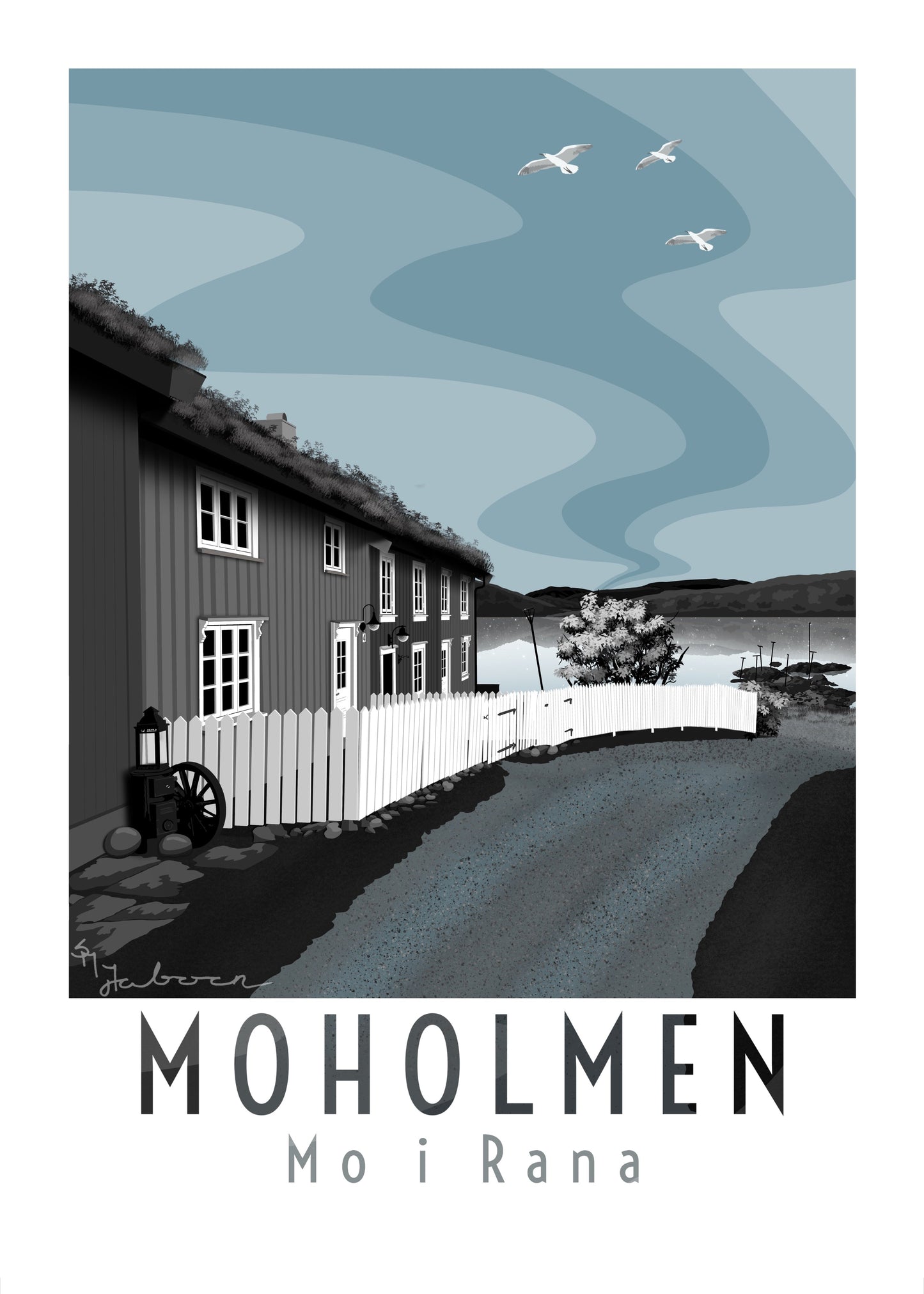 Moholmen, Mo i Rana, plakat