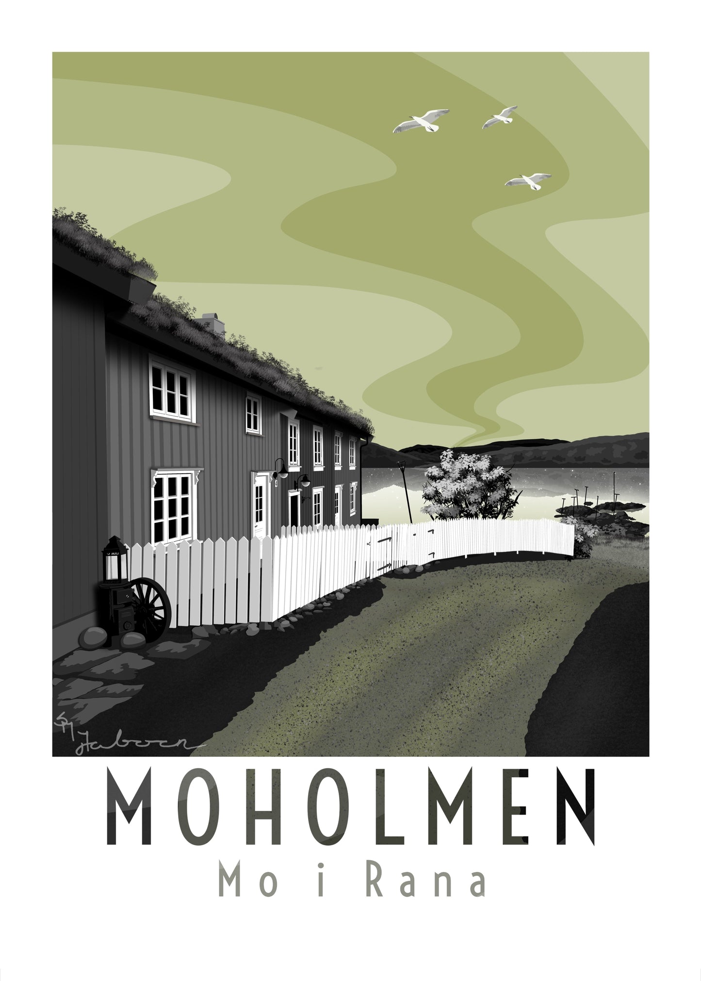 Moholmen, Mo i Rana, plakat