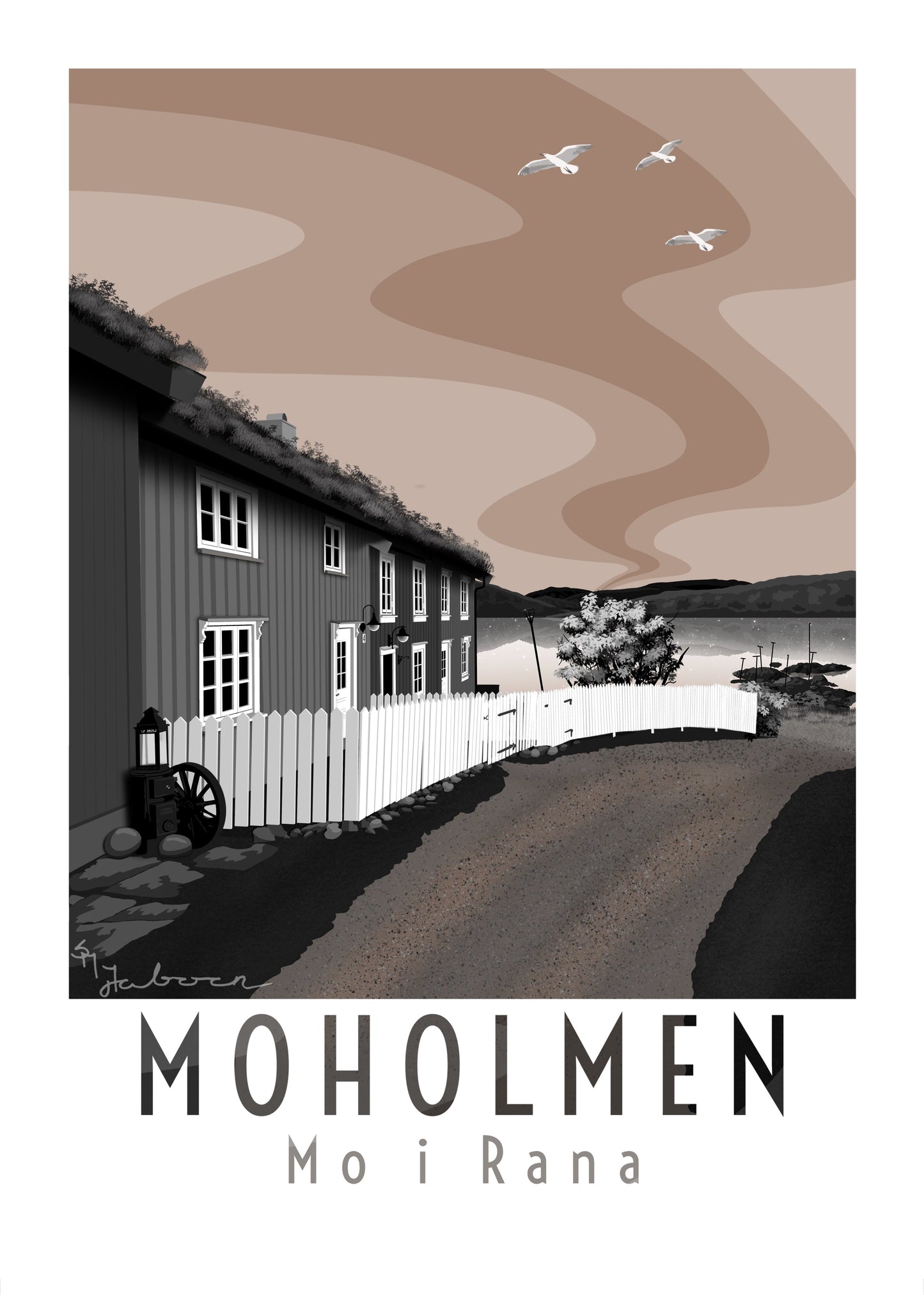 Moholmen, Mo i Rana, plakat